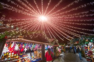 Christmas,Fair,At,Night.,Lubeck.,Germany.,Europe.